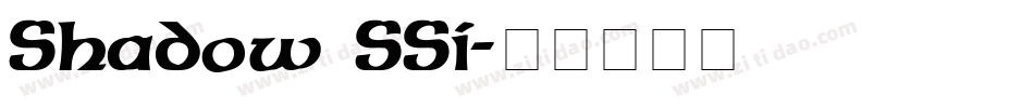 Shadow SSi字体转换